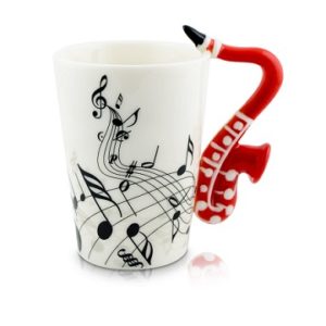 taza musical saxofon