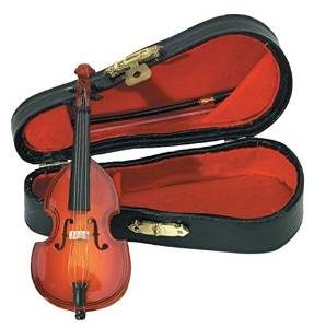 violin con estuche miniatura musical