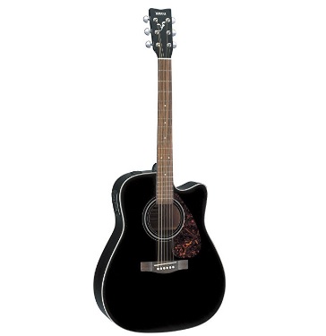 guitarra acustica yamaha negra