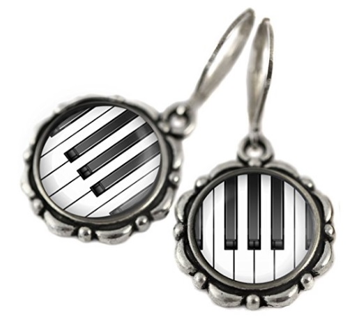 pendientes con notas musicales 